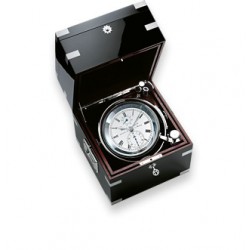 Wempe Unified Chronometer brass/chrome plated mahogany black