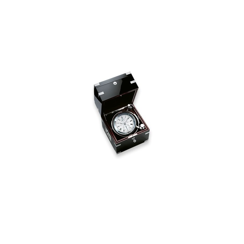 Wempe Unified Chronometer brass/chrome plated mahogany black