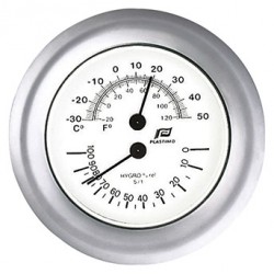 Mat chroom 4 inch Plastimo Thermo/Hygrometer 38208