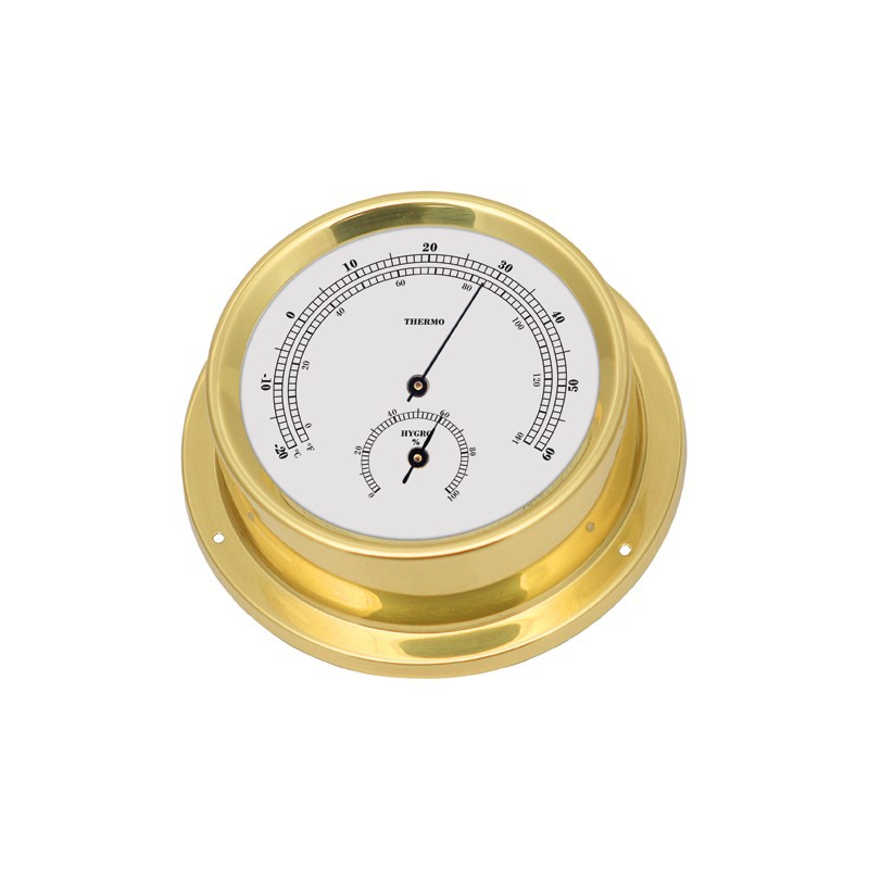 Talamex Thermo-hygrometer serie 125 messing