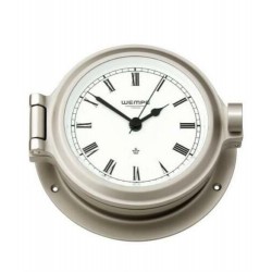 Ship's clock CUP nickel-plated brass