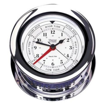 Weems and Plath Atlantis Time & Tide Clock Chrome Arabic ø140mm 220300
