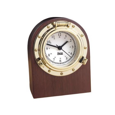 Weems and Plath Porthole Desk Clock messing 312400